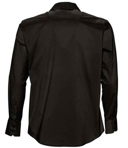 SOLS Brighton L/S Stretch Shirt - Black - 3XL